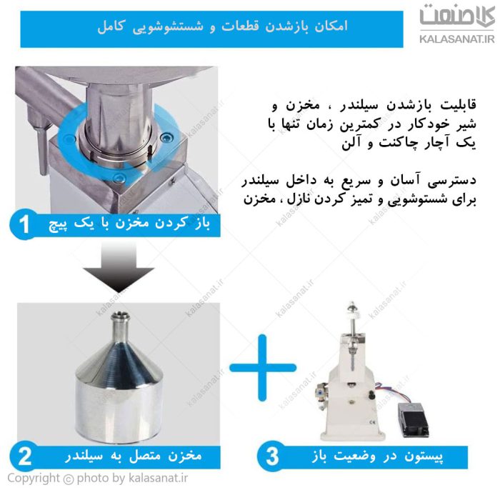 پرکن مایعات پیستونی تا 50cc - تصویر 2